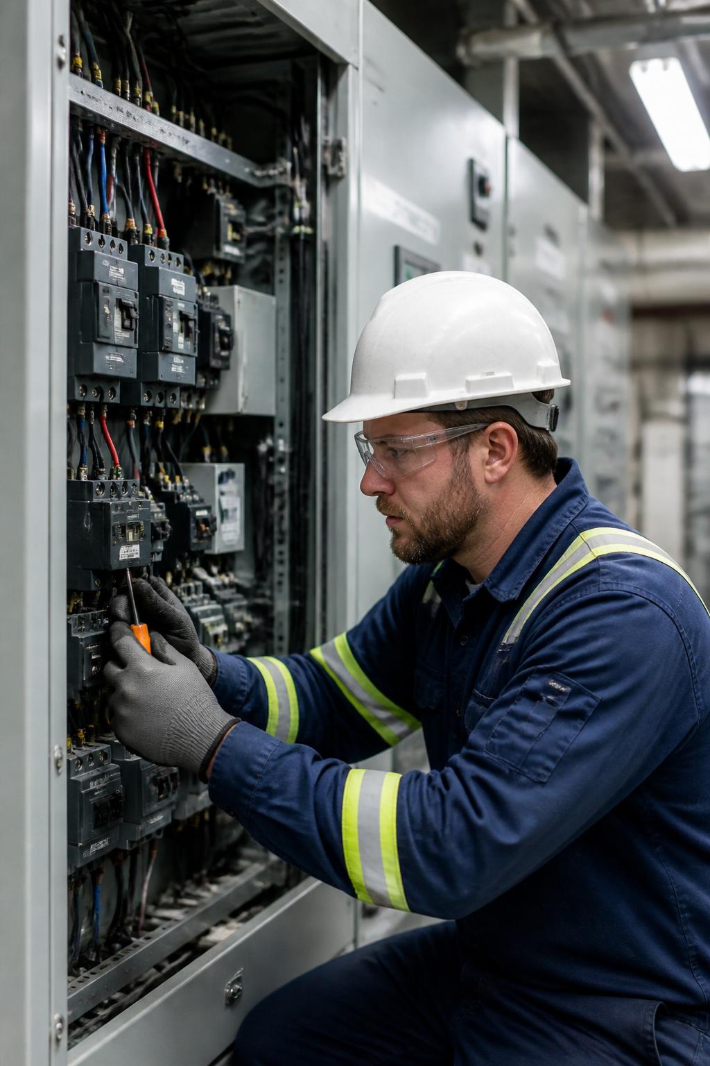Engineer at work